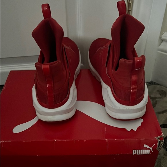 Puma Bold Red Slip-On Sneakers - Picture 4 of 6